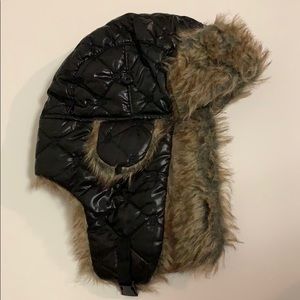 Black Unisex Winter Ushanka
